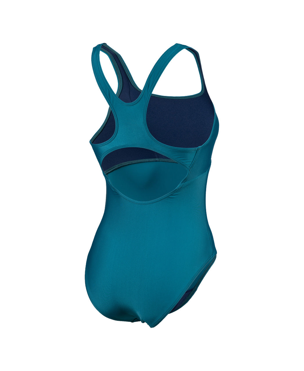 W Solid Swimsuit Control Pro Back B deepteal