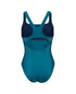 W Solid Swimsuit Control Pro Back B deepteal