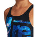 G Distorted Image Jr Swim Pro One Piece L black-multi