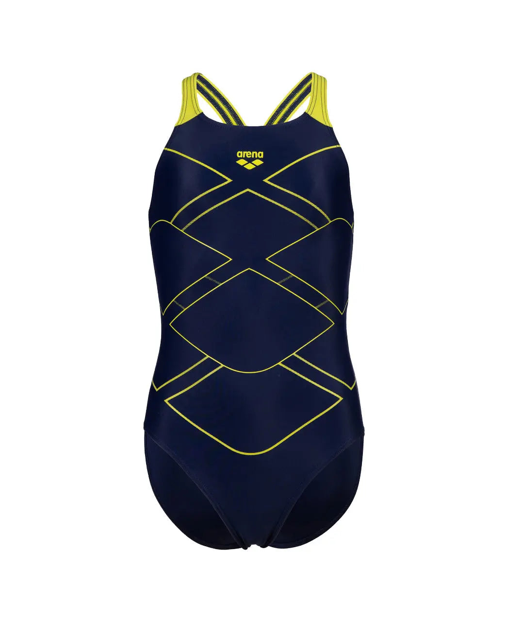 G Mark Swimsuit V Back navy-softgreen Arena