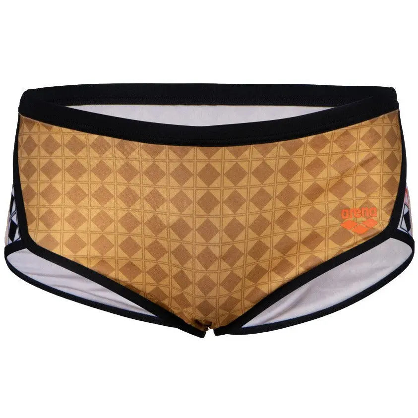 M 50Th Gold Swim Low Waist Short gold-multi-black