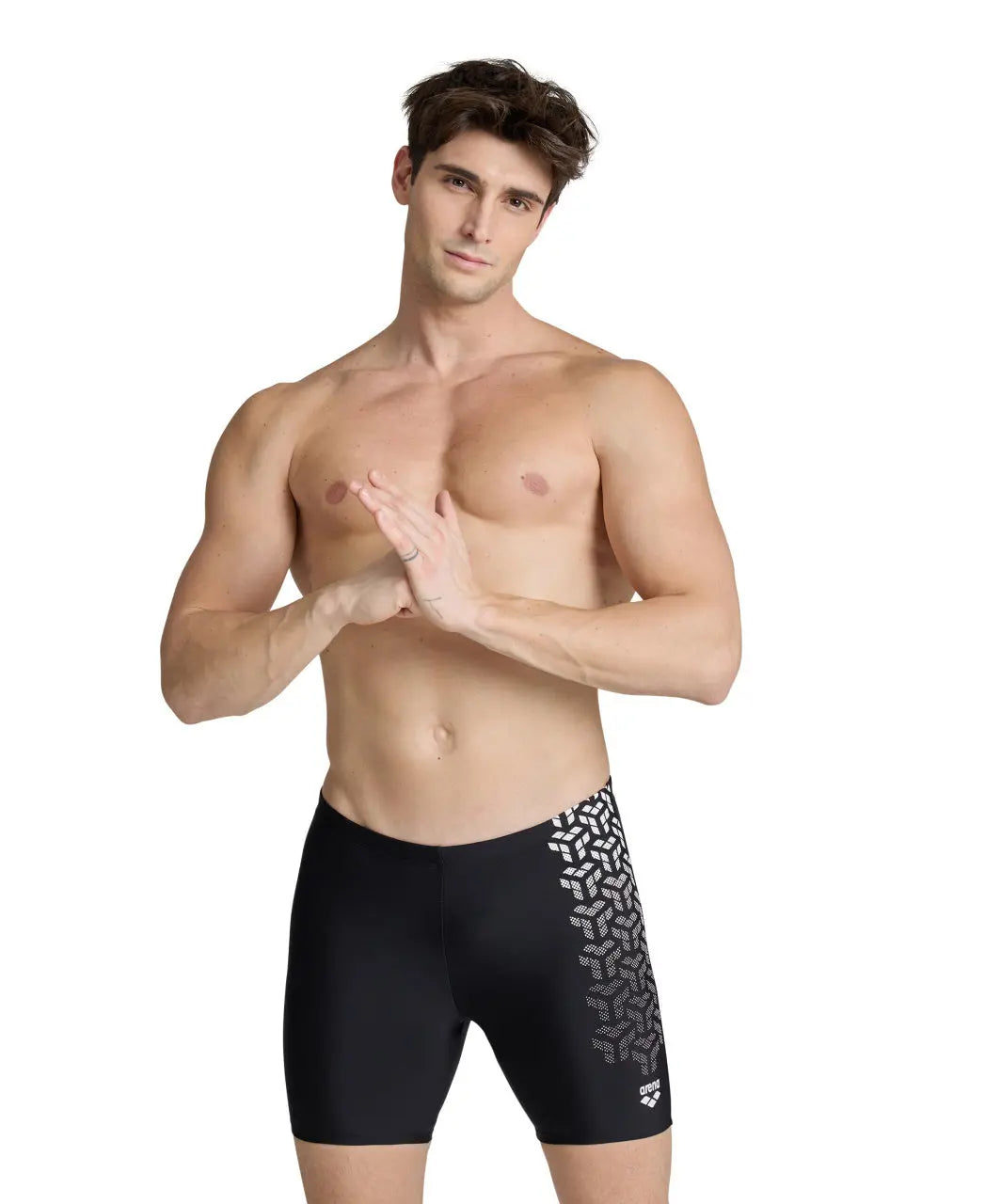 M Kikko V Swim Mid Jammer Graphic-black-white Arena