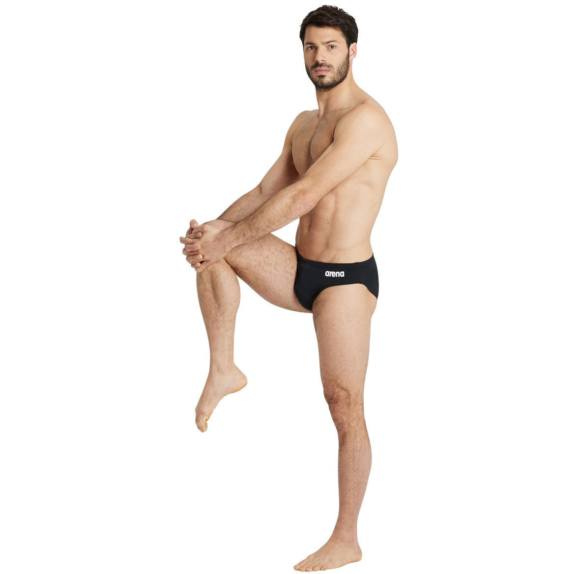 M Team Swim Briefs Solid black-white