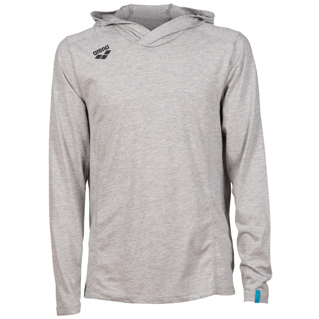 Team Hooded Long Sleeve T-Shirt Panel heather-grey