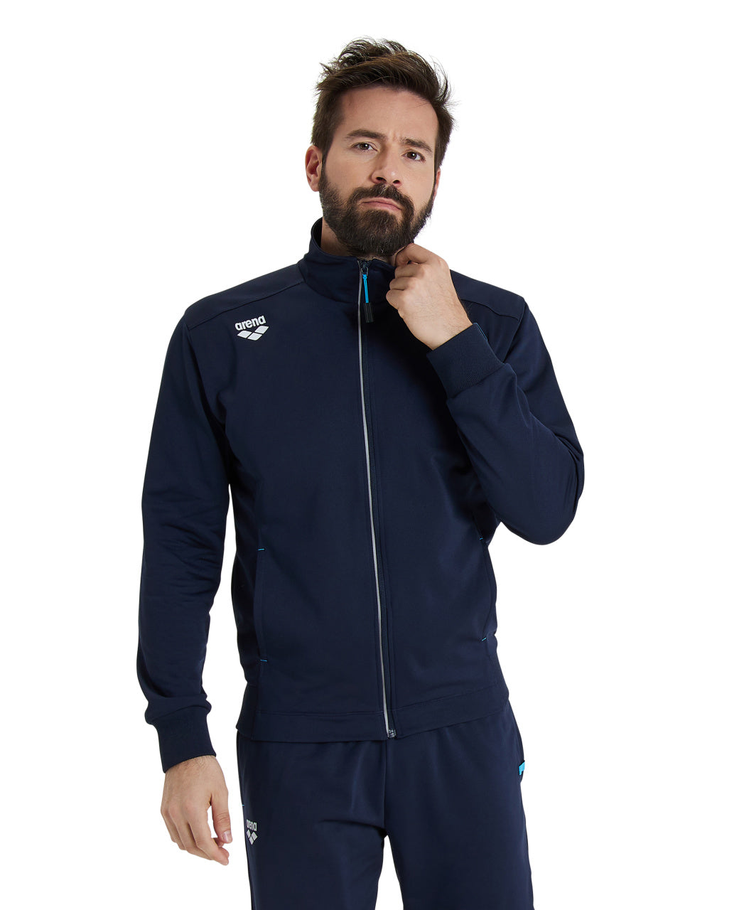 Team Jacket Panel Knitted Poly navy Arena