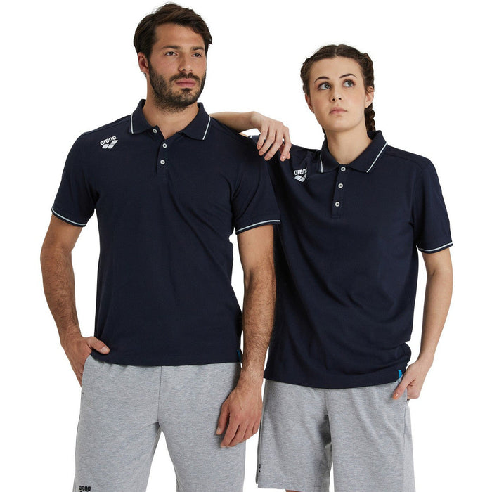 Team Poloshirt Solid Cotton navy