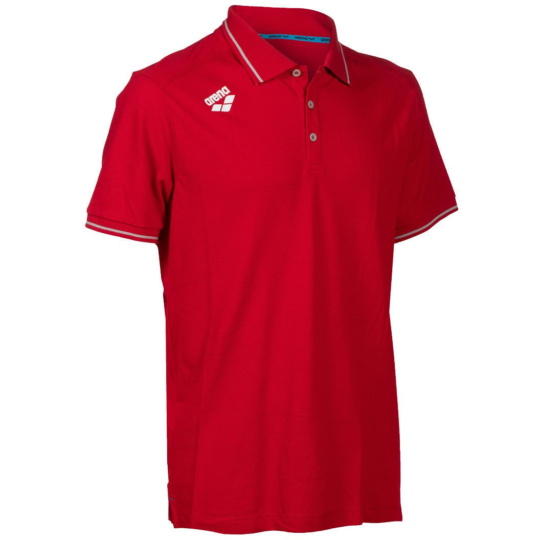 Team Poloshirt Solid Cotton red