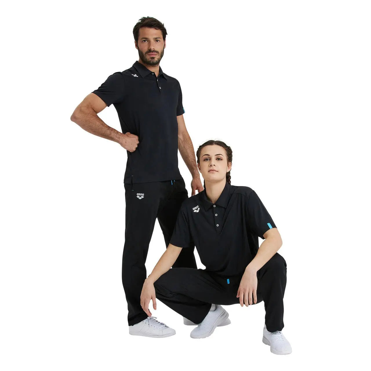 Team Poloshirt Solid black