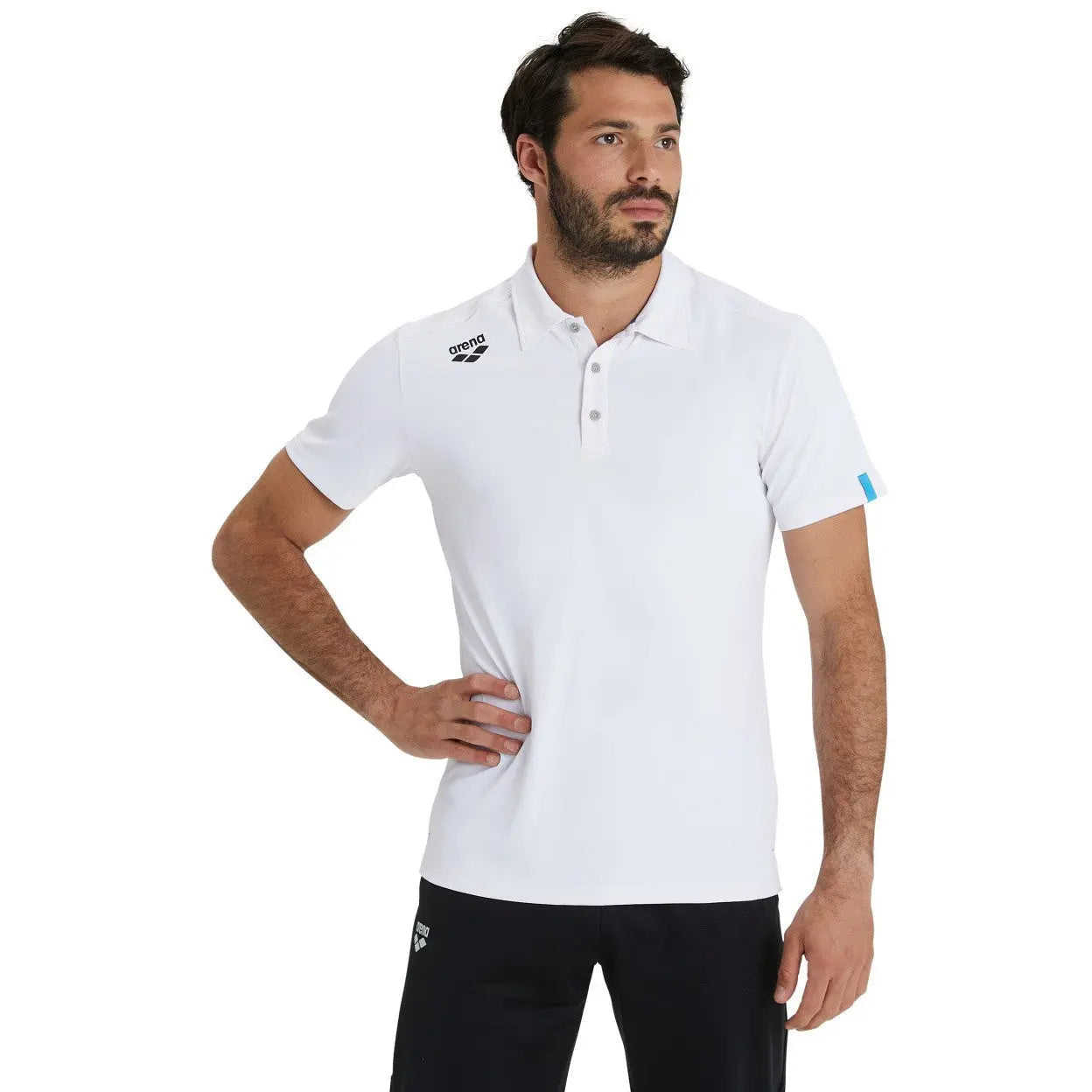 Team Poloshirt Solid white