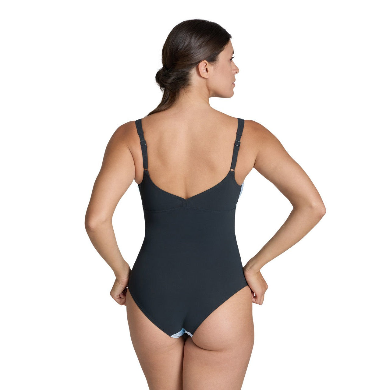 W Bodylift Simona Wing Back C nightgrey-white