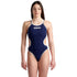 W One Double Cross Back One Piece navy-white