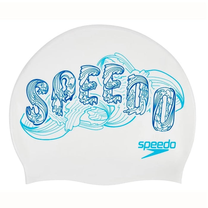 Slogan Print Cap Speedo - Wit/blauw