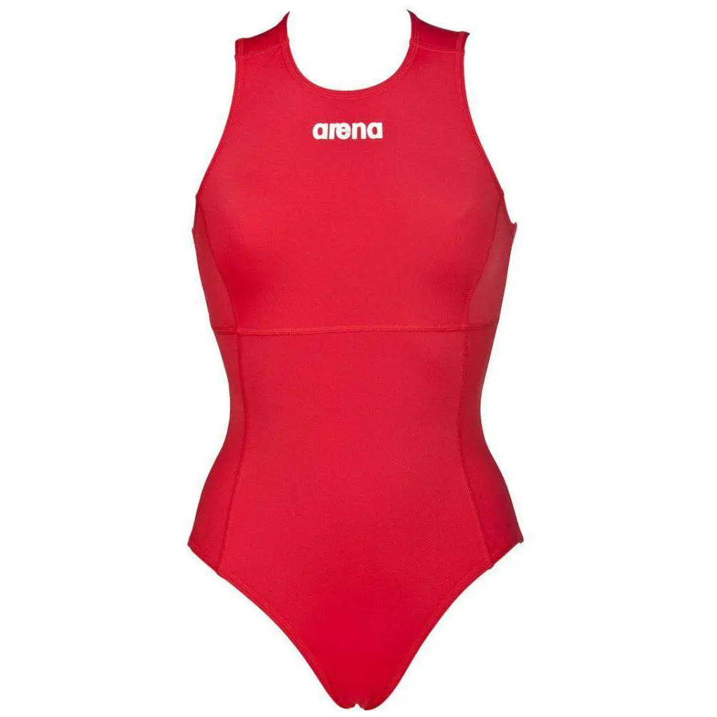 W Solid Waterpolo One Piece red/white