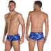 Speedo Kanji Lights Allover Brief - blauw/oranje